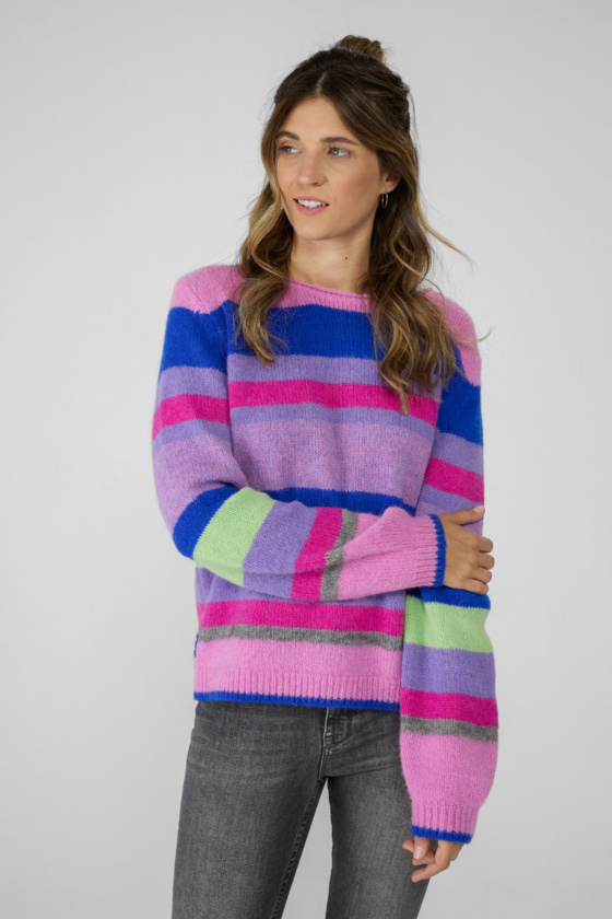 kaufen Rundhals bei Multicolor mit LIEBLINGSSTÜCK Pullover Streifen online